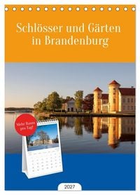 Produktbild: Tischplaner 2027 - Schl&ouml;sser und G&auml;rten in Brandenburg (A5 Tischkalender zum Aufstellen) CALVENDO
