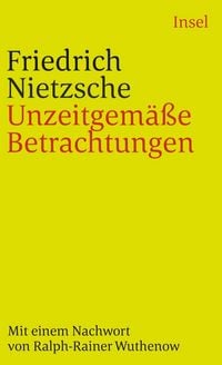 Produktbild: Unzeitgem&auml;&szlig;e Betrachtungen