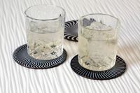 Bild vom Artikel Black and White Moire Coasters vom Autor 