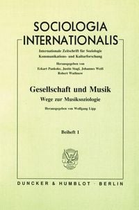 Produktbild: Gesellschaft und Musik - Wege zur Musiksoziologie.