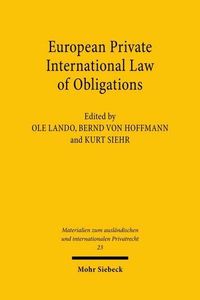 Produktbild: European Private International Law of Obligations