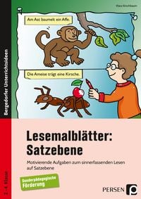 Produktbild: Lesemalbl&auml;tter: Satzebene