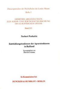 Produktbild: Entwicklungstendenzen der Agrarstrukturen in Ru&szlig;land.