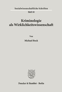 Produktbild: Kriminologie als Wirklichkeitswissenschaft.