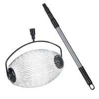 Produktbild: Rollsammler mit Teleskopstiel, schwarz/silber, Edelstahl, 34x83-148x18.5 cm, flexible