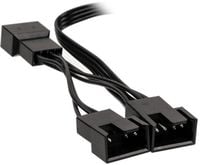 Produktbild: PC-L&uuml;fter Y-Kabel [1x PC-L&uuml;fter Buchse 4pol. - 3x PC-L&uuml;fter Buchse 4pol.] 0.35 m Schwarz Kolink
