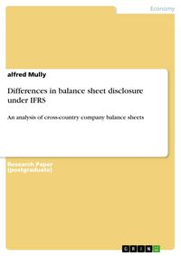 Produktbild: Differences in balance sheet disclosure under IFRS