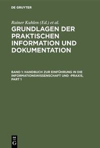 Produktbild: Grundlagen der praktischen Information und Dokumentation
