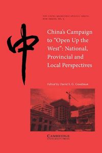 Produktbild: China's Campaign to 'Open Up the West'