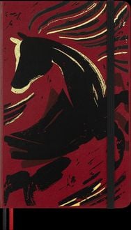 Produktbild Moleskine Das Jahr des Pferdes Notizbuch L/A5, liniert, fester Einband, Holzschnitt