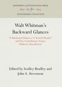 Produktbild: Walt Whitman's Backward Glances