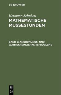 Produktbild: Anordnungs- und Wahrscheinlichkeitsprobleme