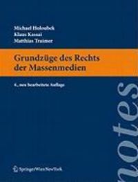 Produktbild: Grundz&uuml;ge des Rechts der Massenmedien. &Ouml;sterreichisches Recht