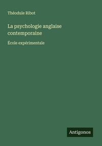 Produktbild: La psychologie anglaise contemporaine