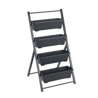 Vertikales Hochbeet, 4 Etagen, für Balkon, Terrasse oder Wintergarten