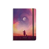 Produktbild: Matabooks &ndash; Nachhaltiges A5 Notizbuch/Tagebuch/Bullet Journal/Schreibheft/Notebook aus S&uuml;&szlig;graspapier &ndash; Nari Farbe: Skyglow (punktiert)