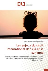 Produktbild: Les enjeux du droit international dans la crise syrienne