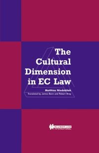 Produktbild: Cultural Dimension in EC Law