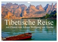 Produktbild: Tibetische Reise mit Zitaten von Johann Wolfgang von Goethe (Wandkalender 2026 DIN A4 quer), CALVENDO Monatskalender