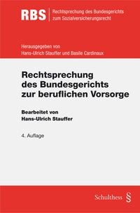 Produktbild: Rechtsprechung des Bundesgerichts zur beruflichen Vorsorge