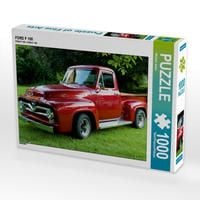 Produktbild: CALVENDO Puzzle FORD F 100 | 1000 Teile Lege-Gr&ouml;&szlig;e 64x48cm Foto-Puzzle f&uuml;r gl&uuml;ckliche Stunden