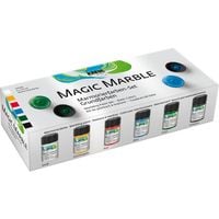 Produktbild: KREUL Magic Marble Marmorierfarben Set Grundfarben, 6 x 20 ml