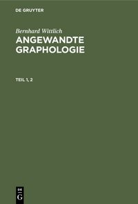 Produktbild: Angewandte Graphologie. Teil 1, 2