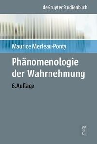 Produktbild: Ph&auml;nomenologie der Wahrnehmung