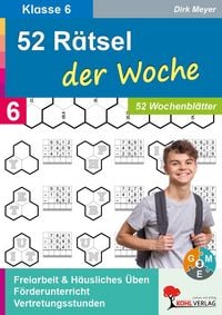 Produktbild: 52 R&auml;tsel der Woche / Klasse 6