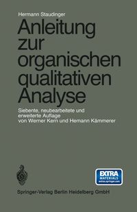 Produktbild: Anleitung zur organischen qualitativen Analyse