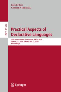 Produktbild: Practical Aspects of Declarative Languages