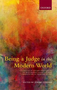 Produktbild: Being a Judge in the Modern World