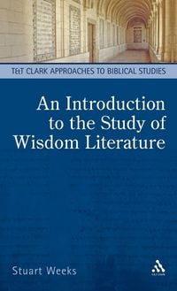 Produktbild: An Introduction to the Study of Wisdom Literature