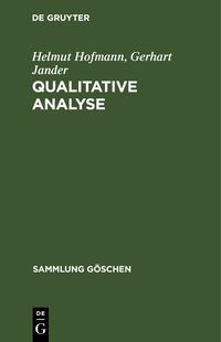 Produktbild: Qualitative Analyse