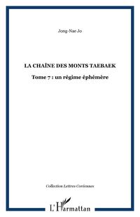 Produktbild: La chaine des monts Taebaek