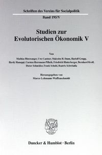 Produktbild: Studien zur Evolutorischen &Ouml;konomik V.