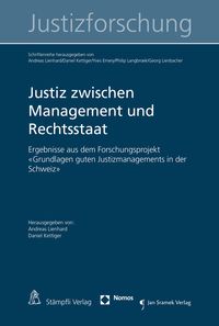 Produktbild: Justiz zwischen Management und Rechtsstaat