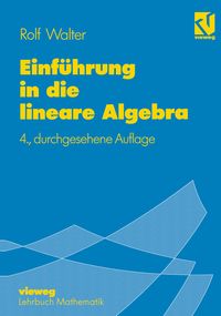 Produktbild: Einf&uuml;hrung in die lineare Algebra