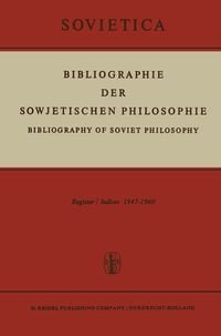 Produktbild: Bibliographie der Sowjetischen Philosophie