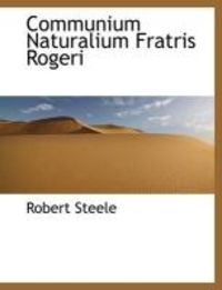 Produktbild: Communium Naturalium Fratris Rogeri