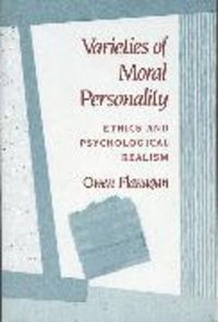 Produktbild: Flanagan, O: Varieties of Moral Personality