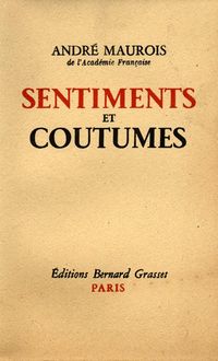 Produktbild: Sentiments et coutumes