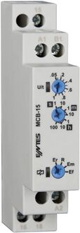 Produktbild: ENTES 101577 MCB-15 Zeitrelais Multifunktional 1 St. Zeitbereich: 0.05s - 100h 1 Wechsler