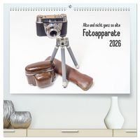 Produktbild: Alte und nicht ganz so alte Fotoapparate (hochwertiger Premium Wandkalender 2026 DIN A2 quer), Kunstdruck in Hochglanz