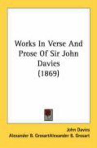 Produktbild: Works in Verse and Prose of Sir John Davies (1869)