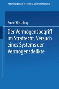 Produktbild: Der Verm&ouml;gensbegriff im Strafrecht