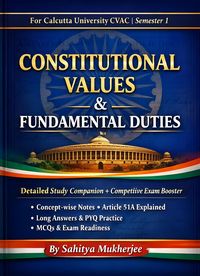 Produktbild: Constitutional values and Fundamental Duties (Sahityarchana - Educational Books, #1)