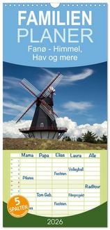 Produktbild: Familienplaner 2026 - Fan&oslash; - Himmel, Hav og mere mit 5 Spalten (Wandkalender, 21 x 45 cm) CALVENDO