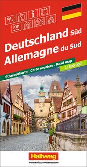 Produktbild: Hallwag Strassenkarte Deutschland S&uuml;d 1:500.000