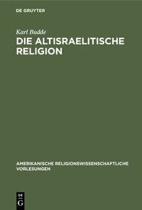 Produktbild: Die altisraelitische Religion